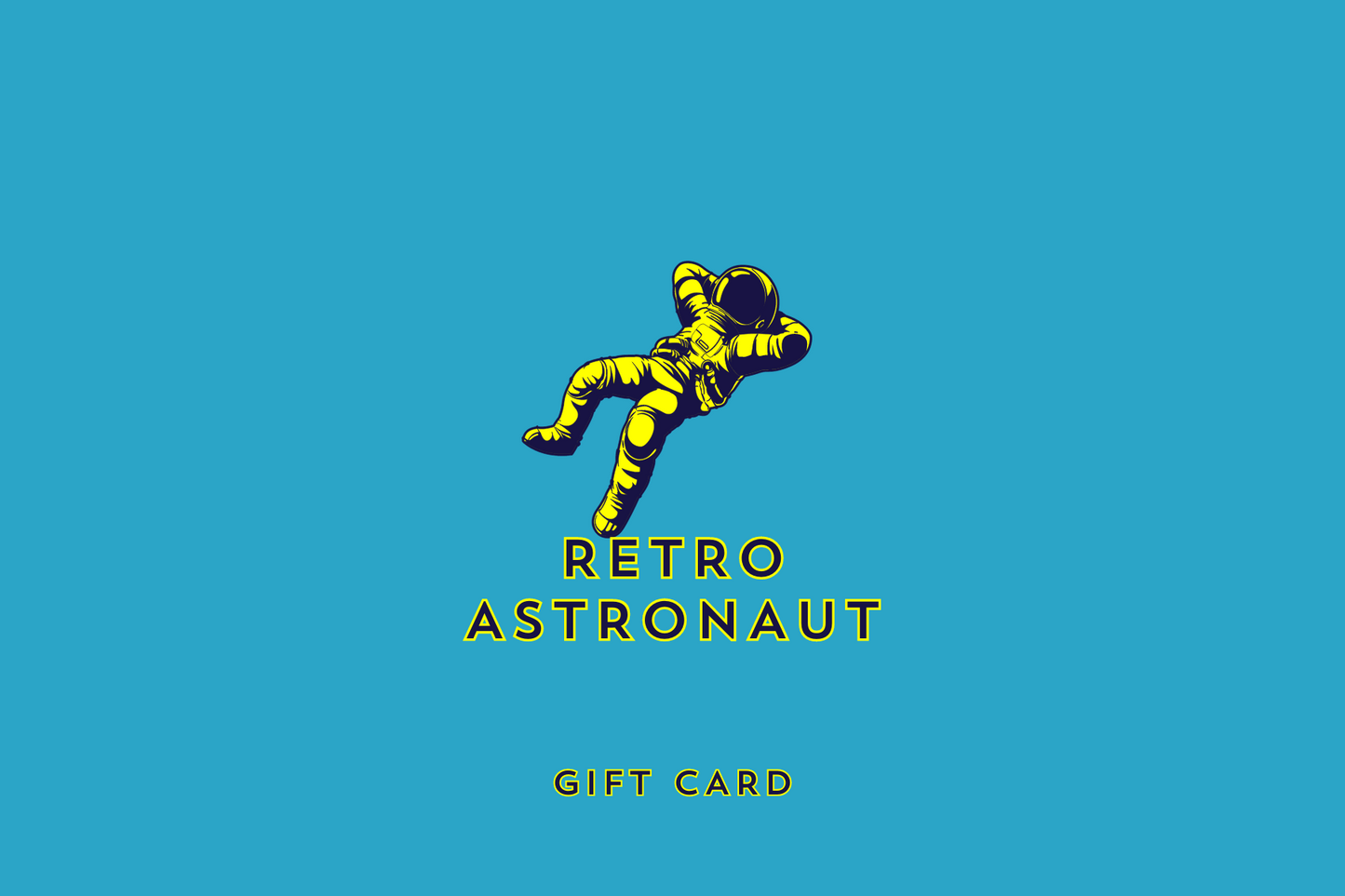 Retro Astronaut Gift Card